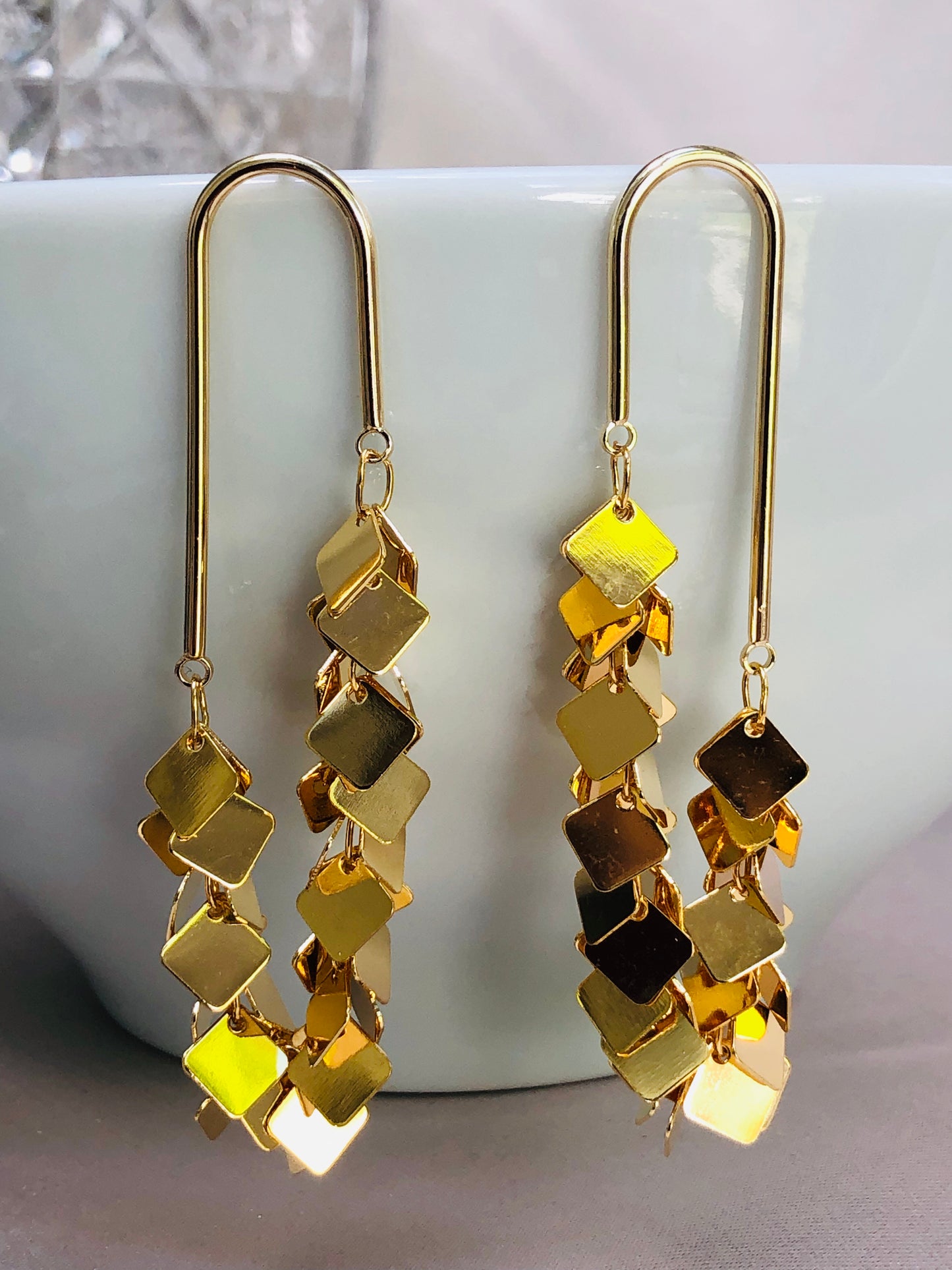 Golden Rain Earrings