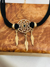 Load image into Gallery viewer, Gold Dream Catcher Choker
