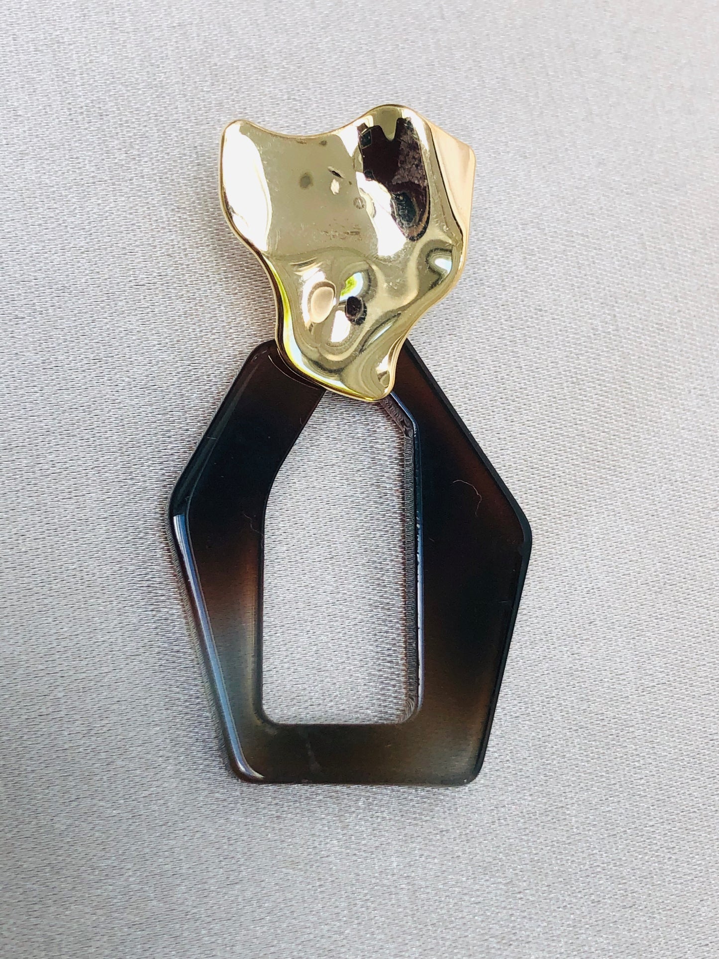 Gold and Tortoise Earrings