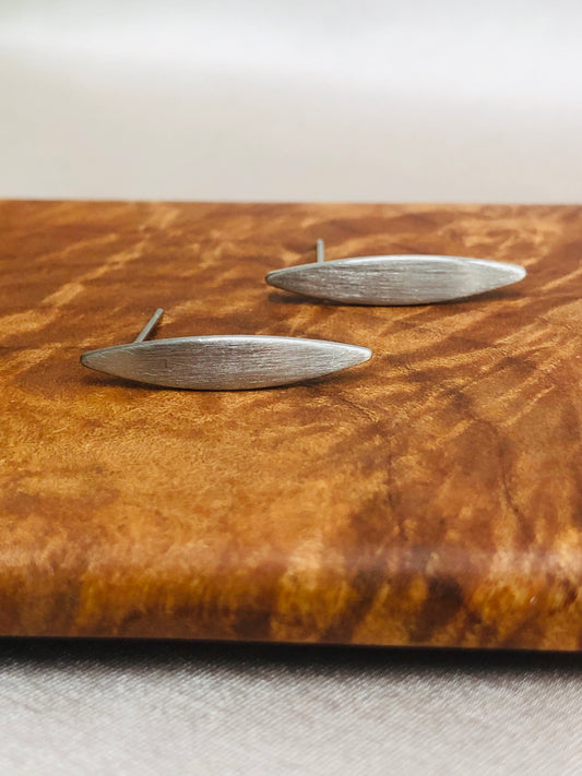 Surfing Silver Wave Earrings