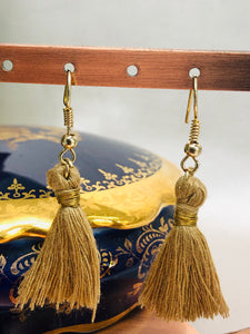 Caramel Tassel Earrings
