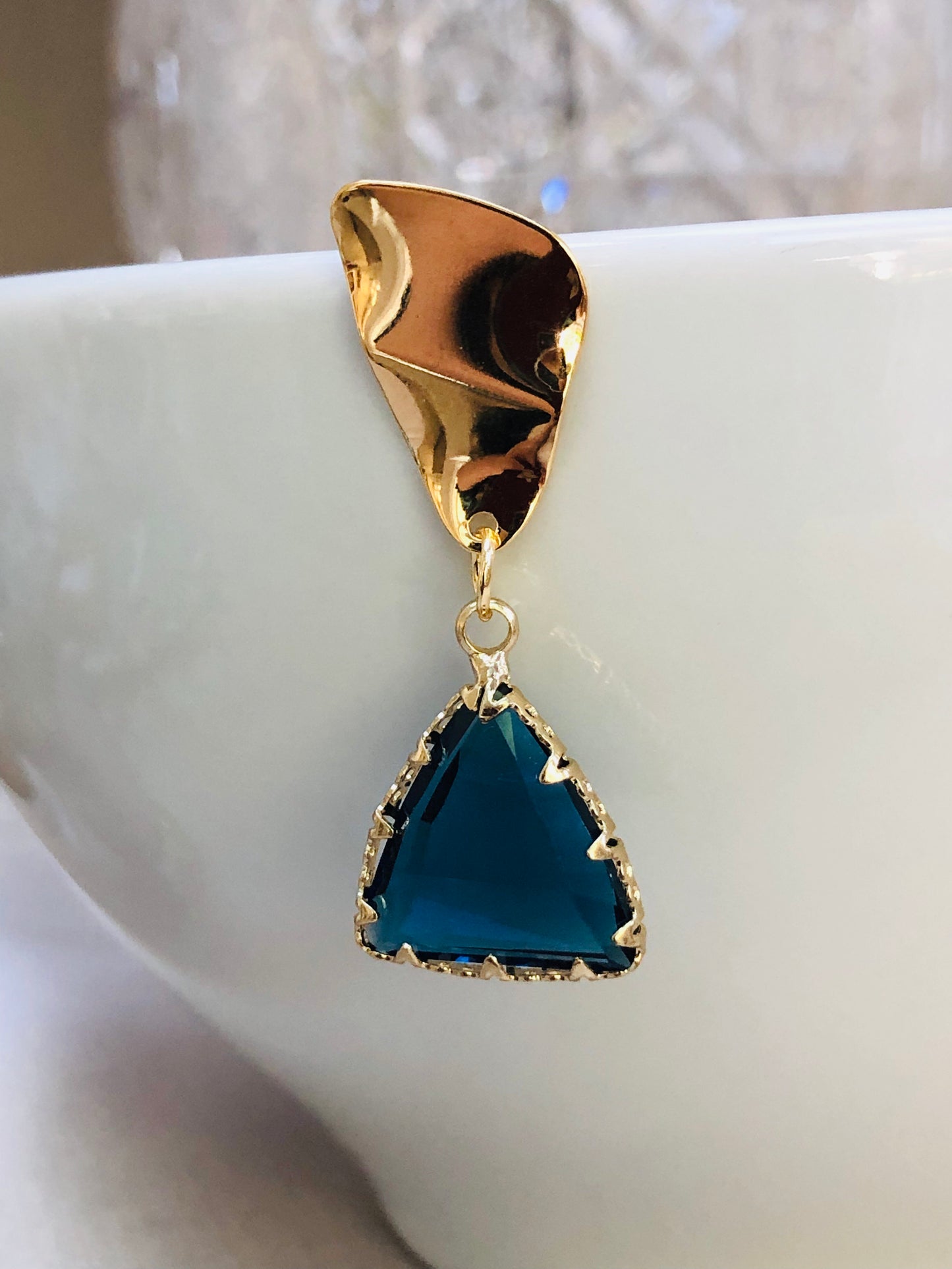 Blue Glass Earrings