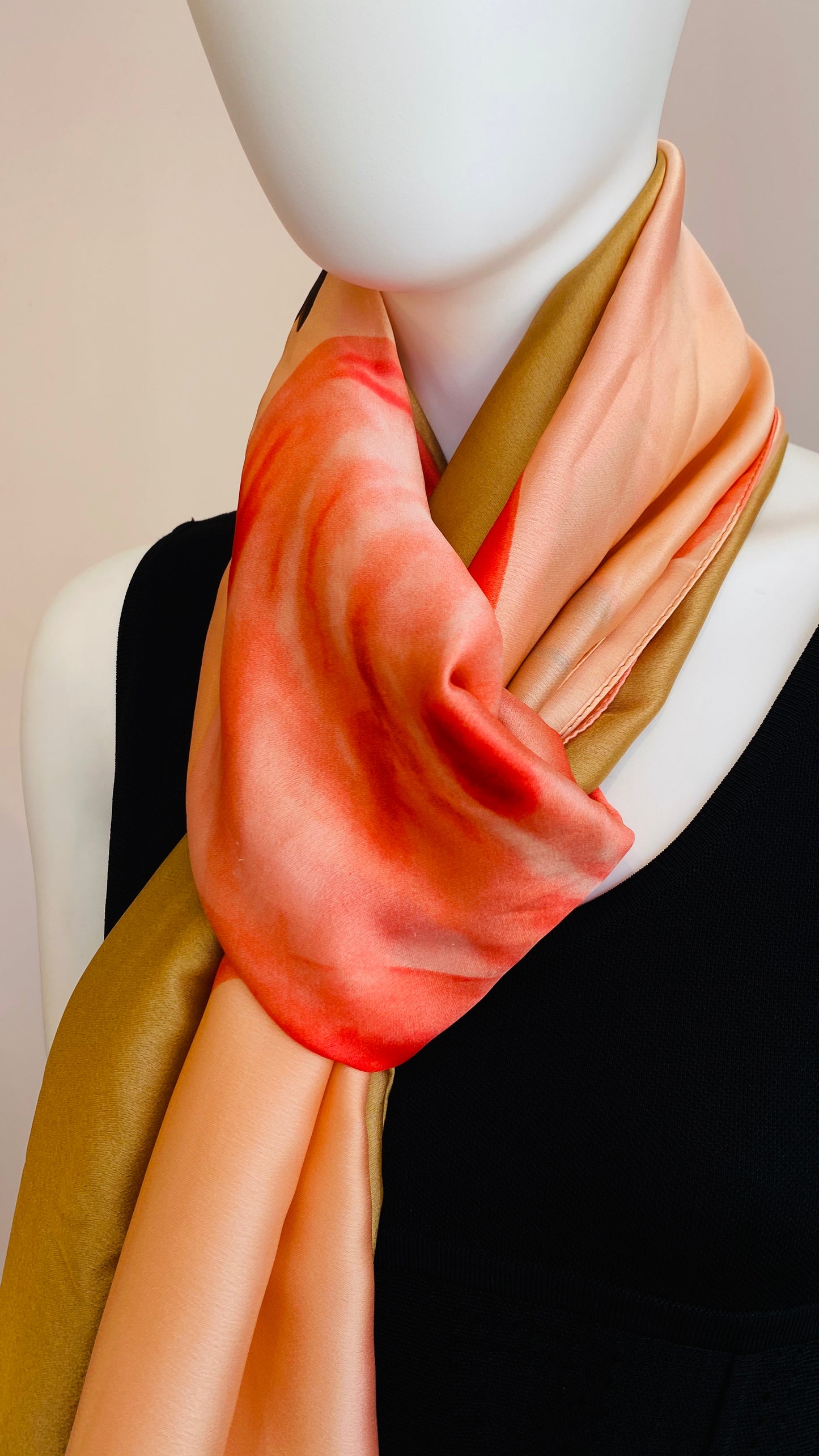 Amber and Pink Scarf