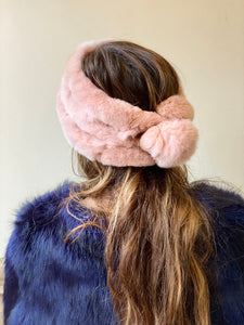 Pink Fuzzy Circle Muff