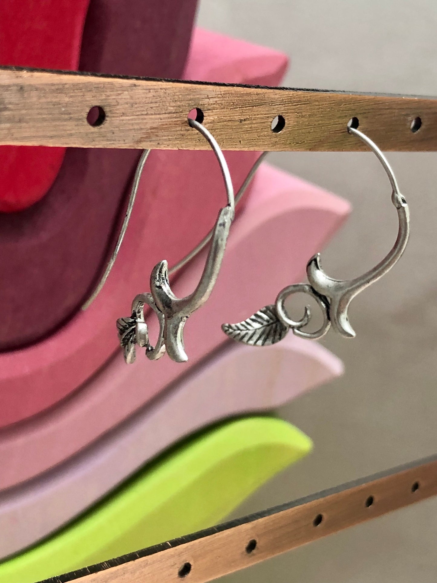 Silver Feather Earrings