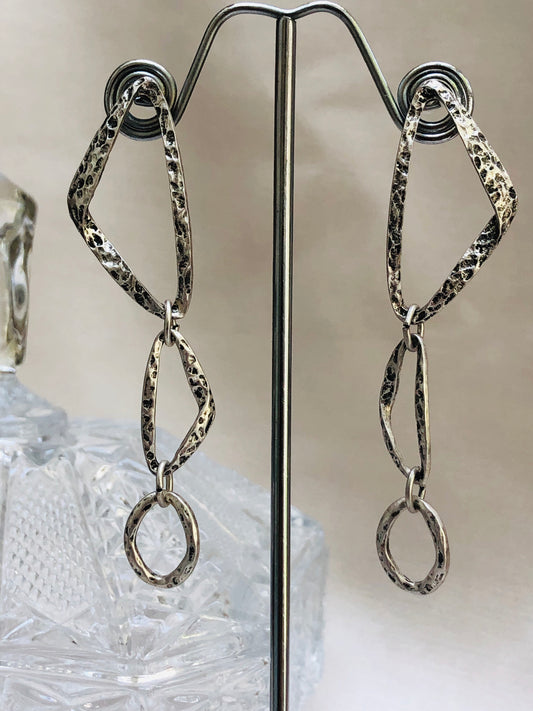 Silver Patina Earrings