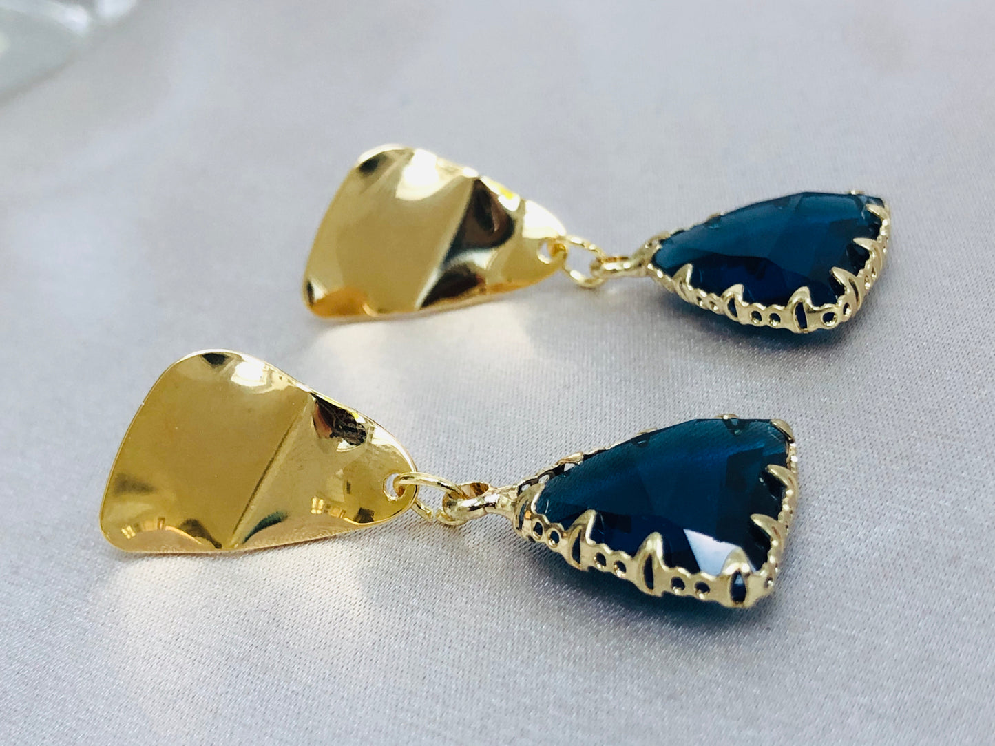 Blue Glass Earrings