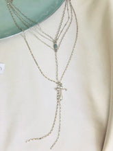 Load image into Gallery viewer, Stone and Cross Necklace
