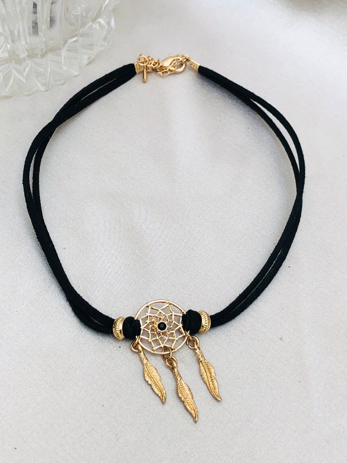 Gold Dream Catcher Choker