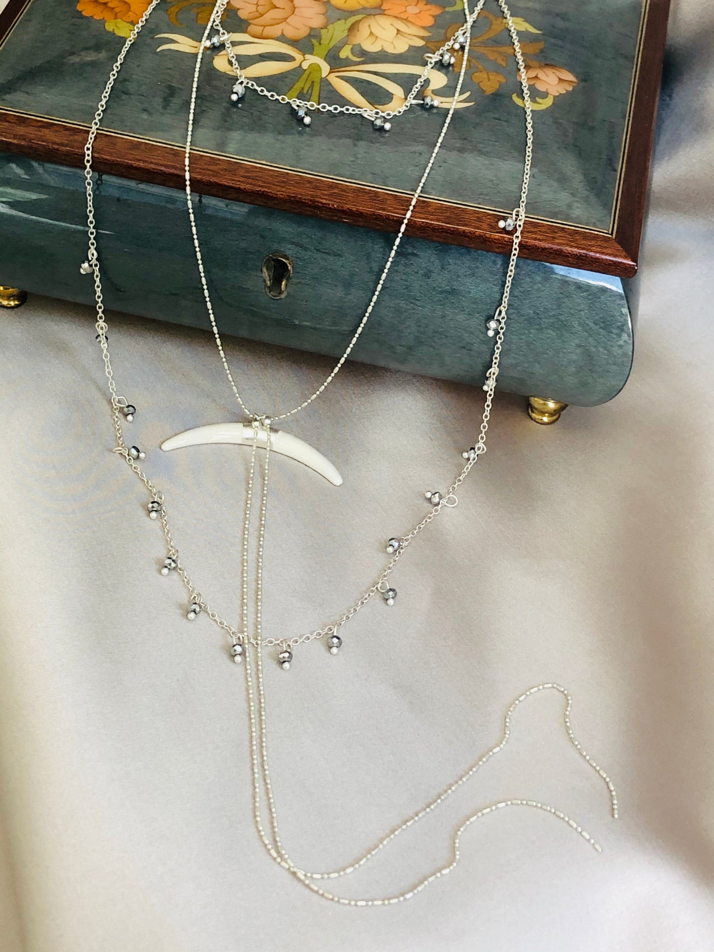 Bone Moon Necklace