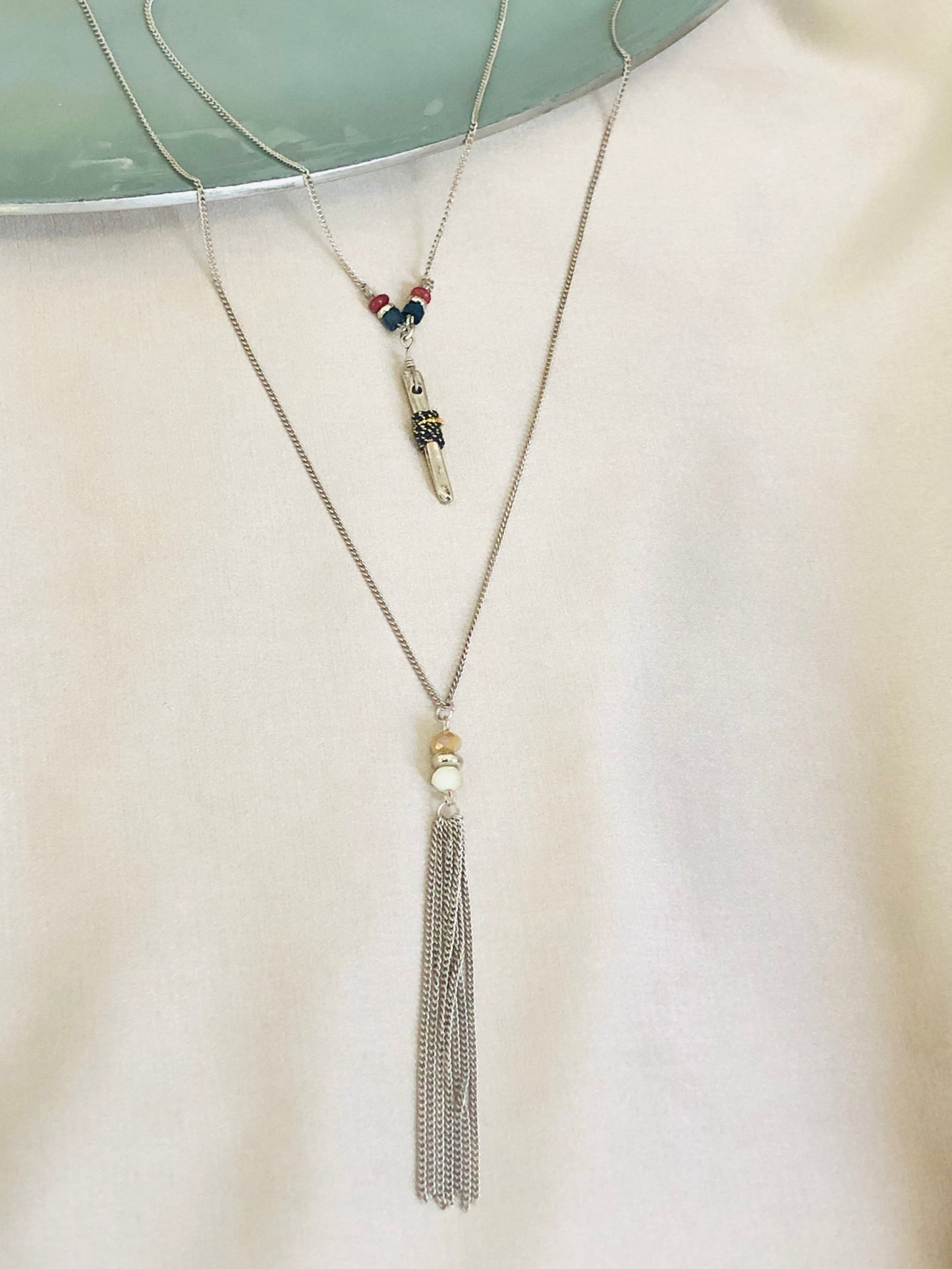 Silver Tassel Necklace