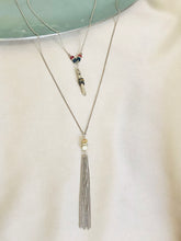 Load image into Gallery viewer, Silver Tassel Necklace

