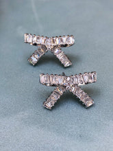 Load image into Gallery viewer, Diamond Bow Earrings
