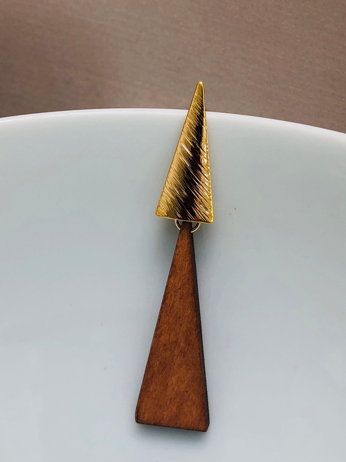 Gold and Wooden Triangles