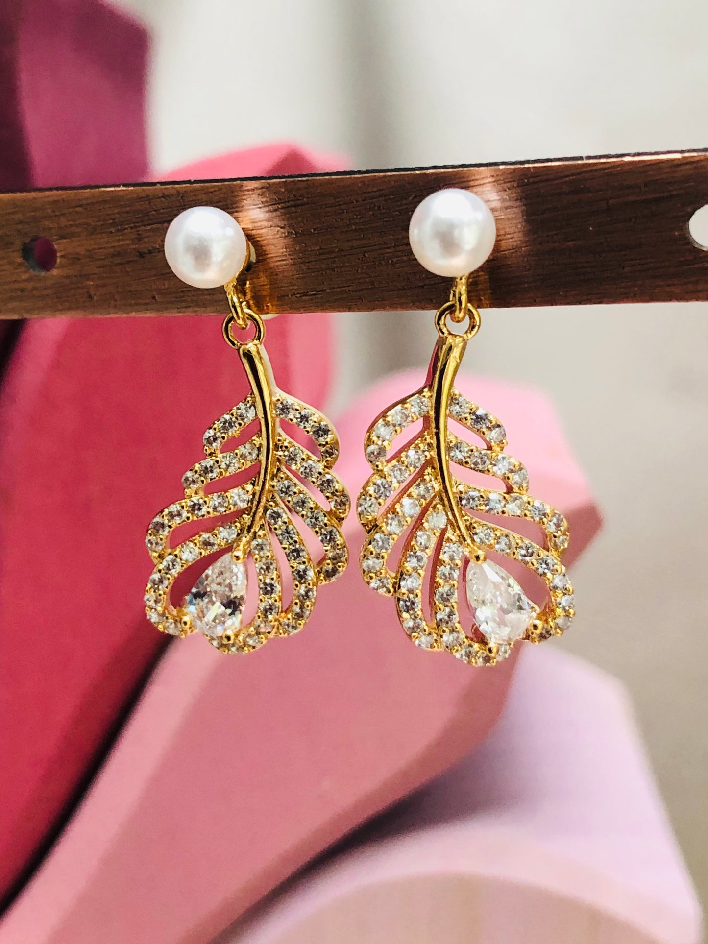Golden Leaf Earrings