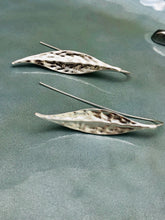 Load image into Gallery viewer, Rippled Leaf Earrings
