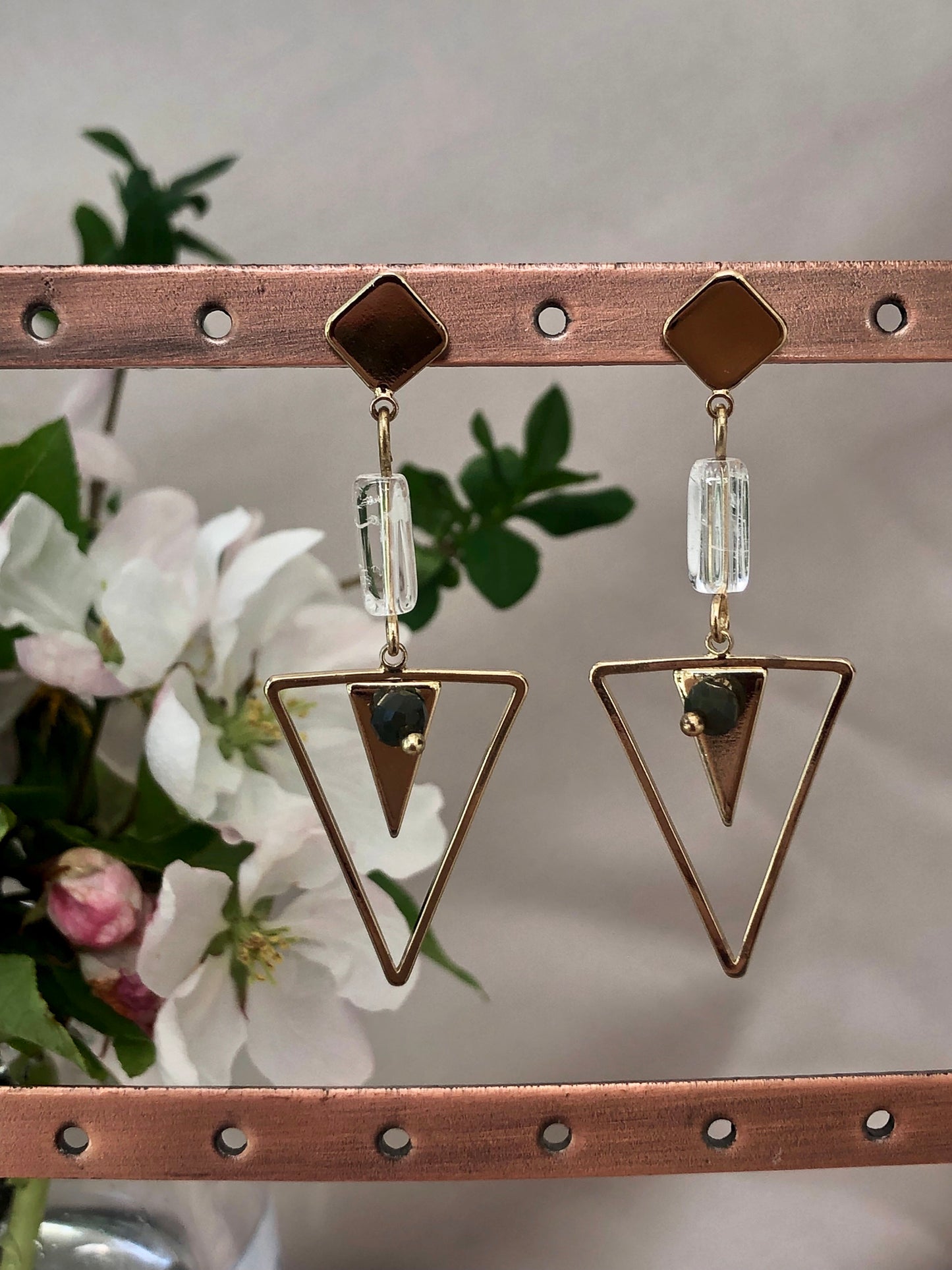 Golden Triangle Earrings