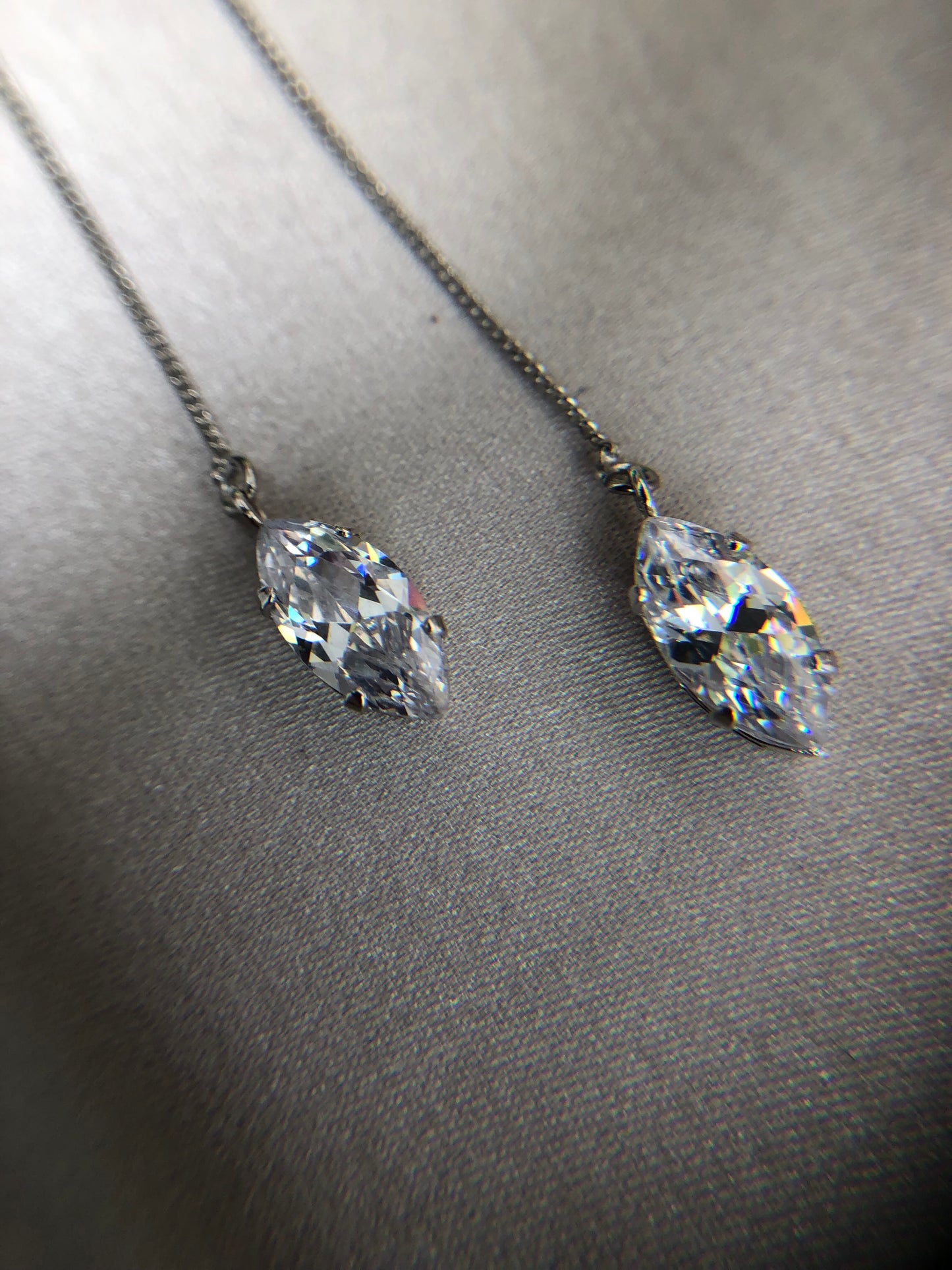 Darting Diamond Earrings
