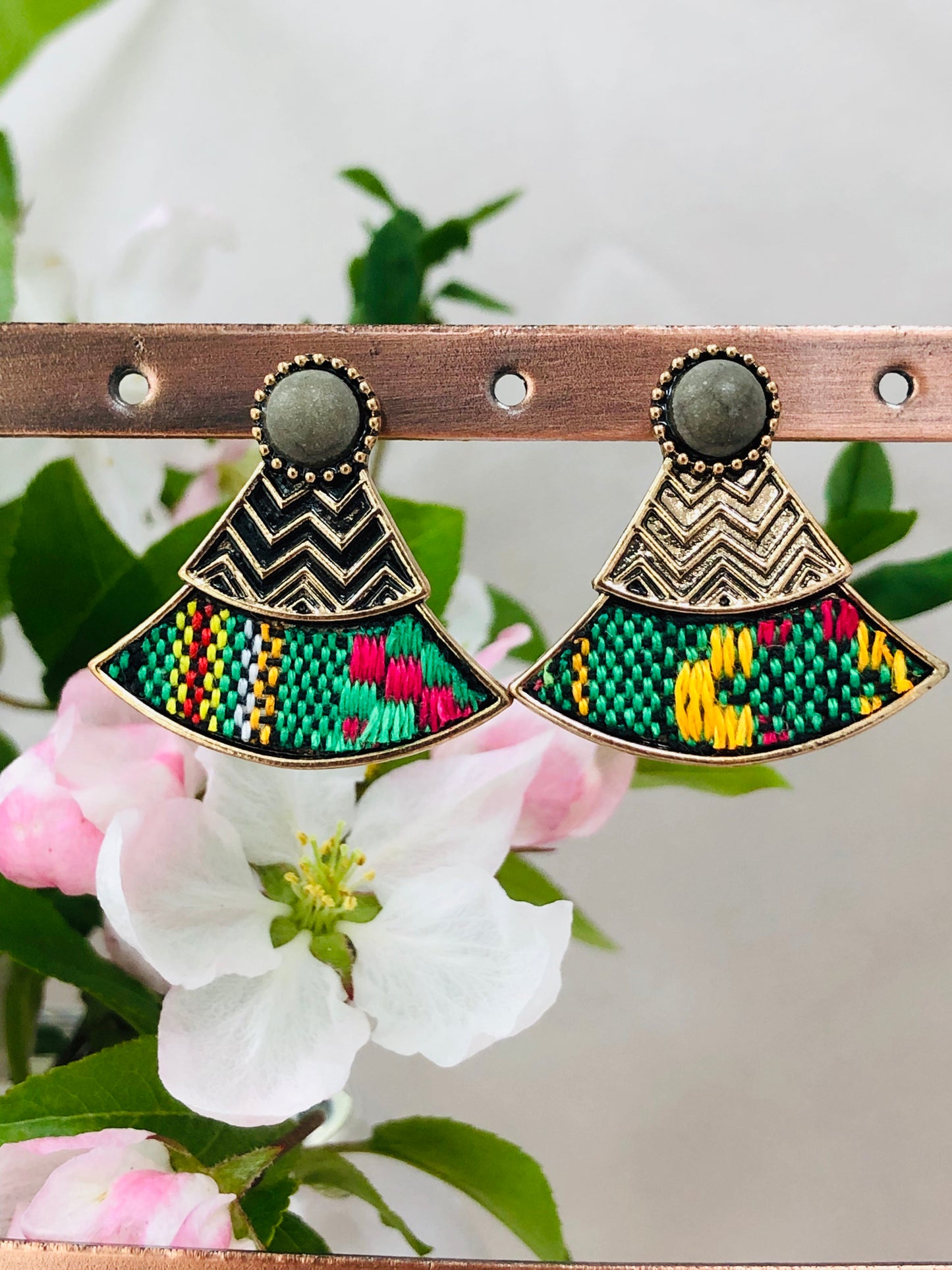 Woven Fan Earrings