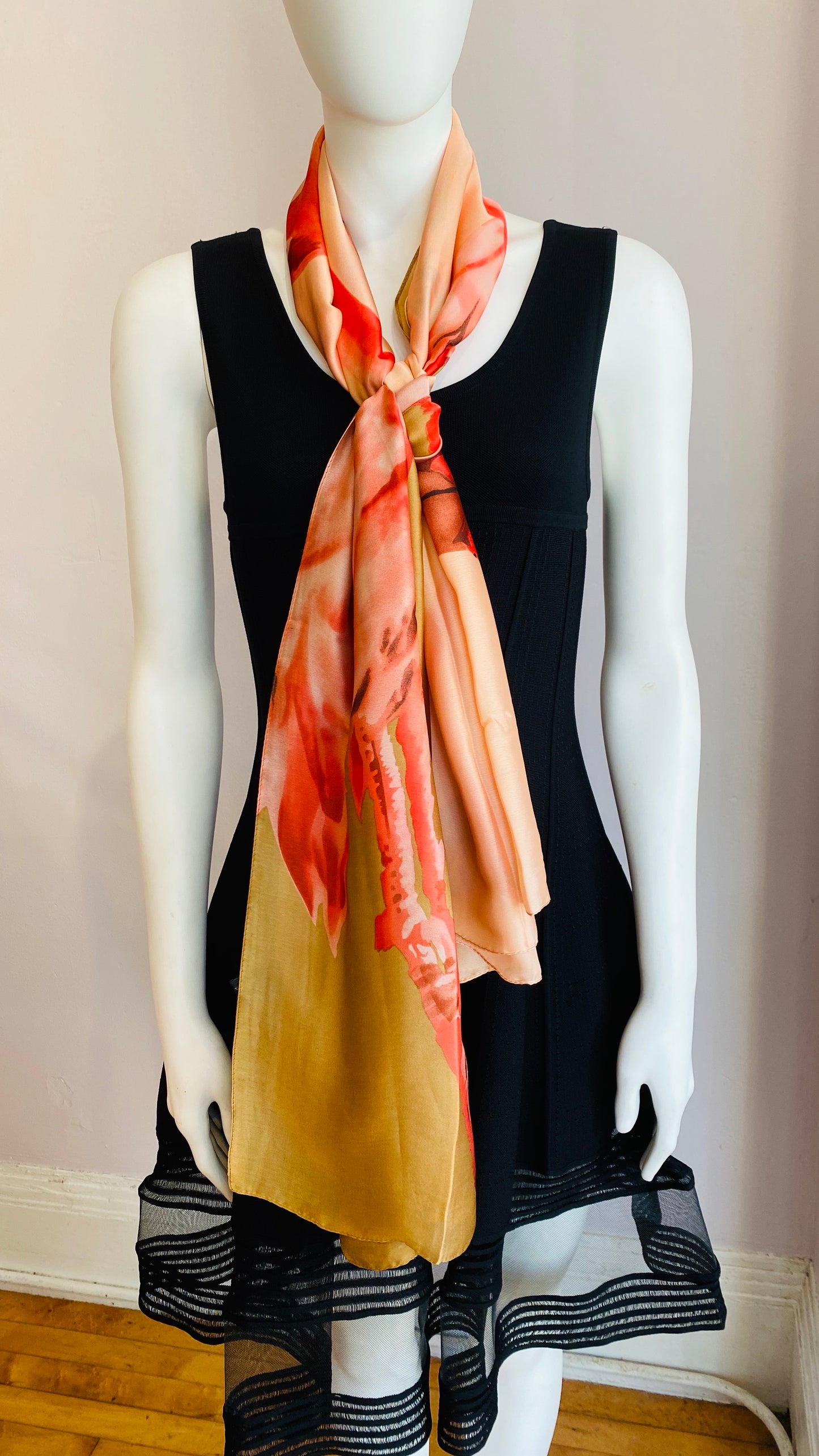 Amber and Pink Scarf