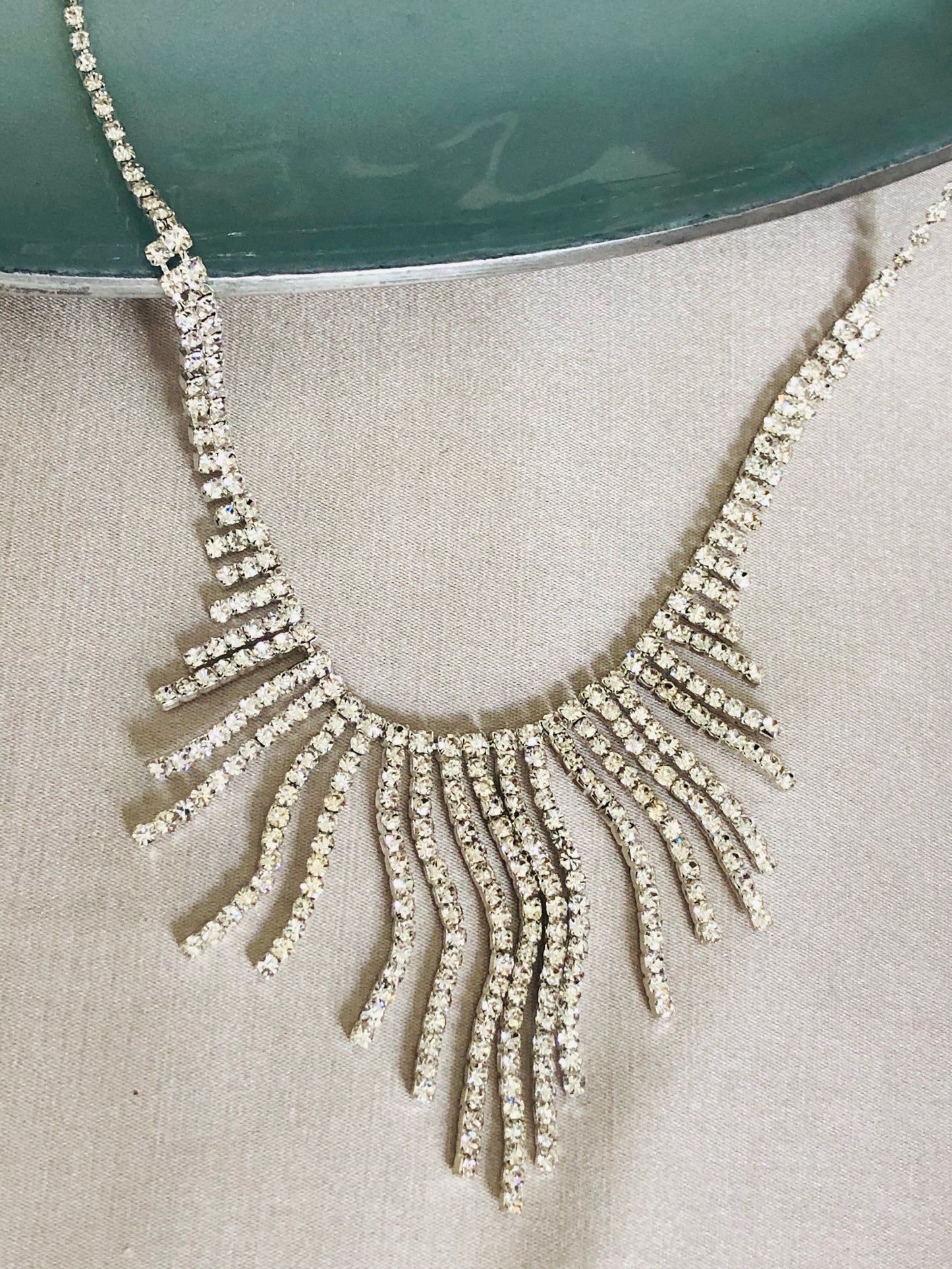 Raining Rhinestone Necklace
