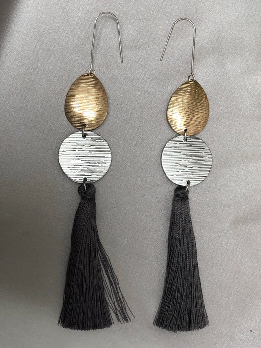 Black Tassel Earrings