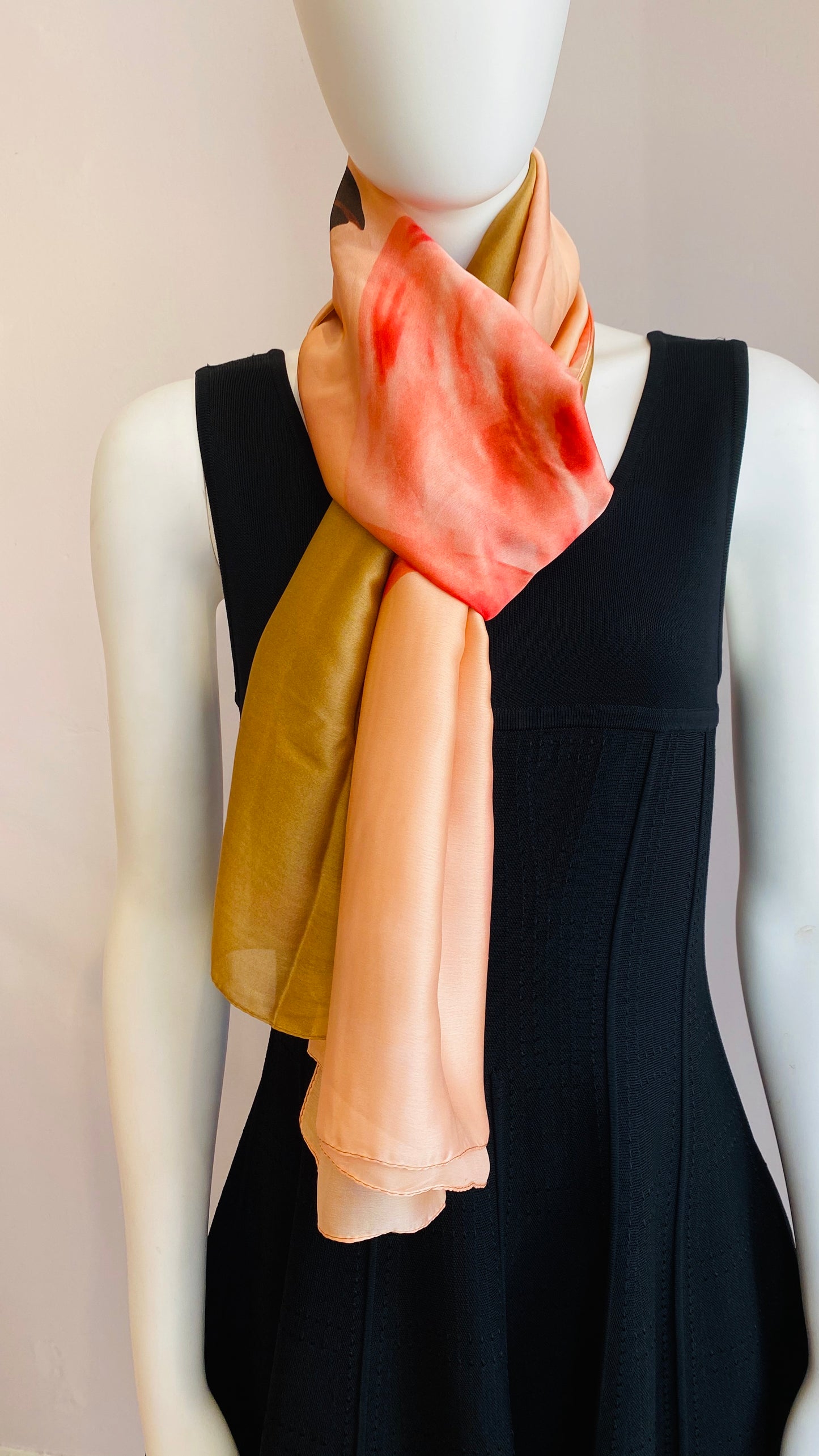 Amber and Pink Scarf