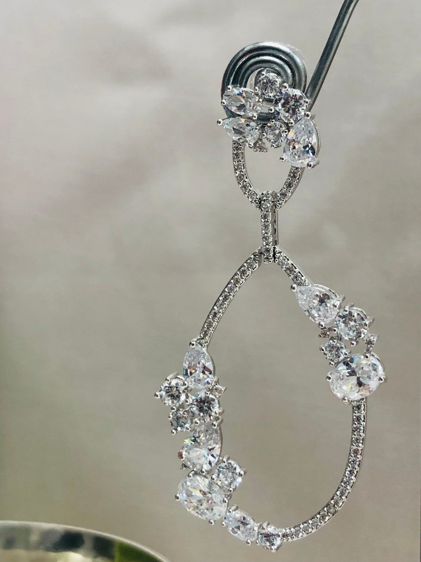Diamond Adorned Hoops