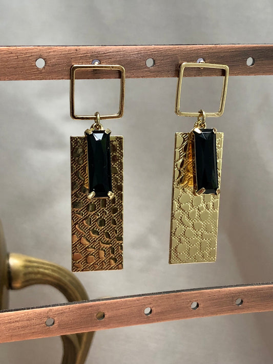 Gold Bar Earrings