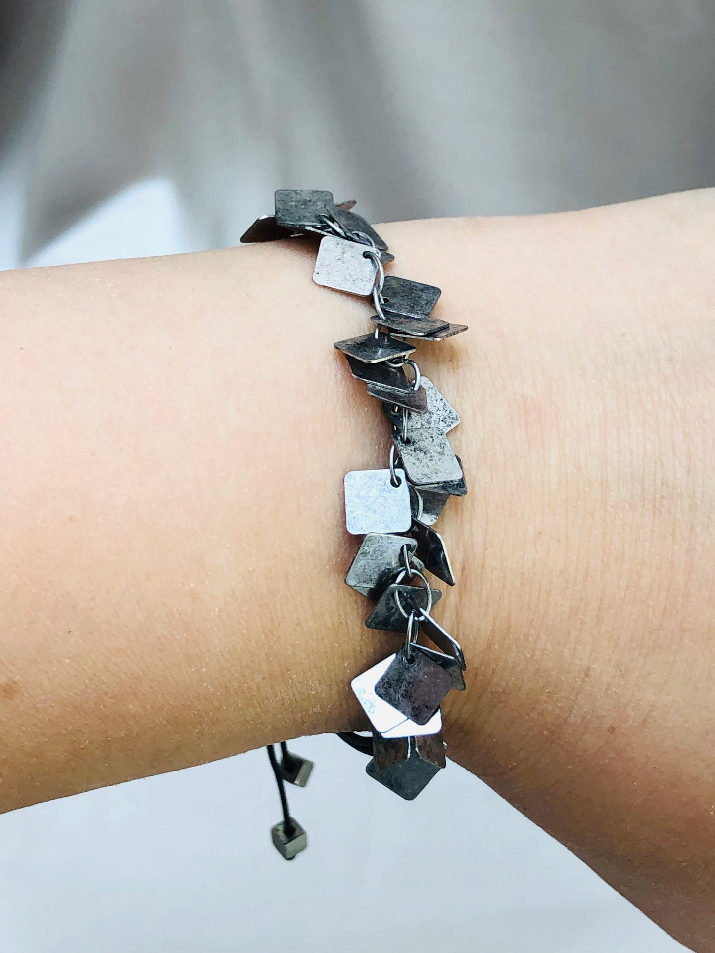 Silver Tiles Bracelet