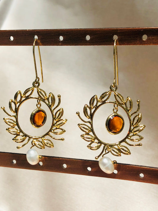 Amber Sun Earrings