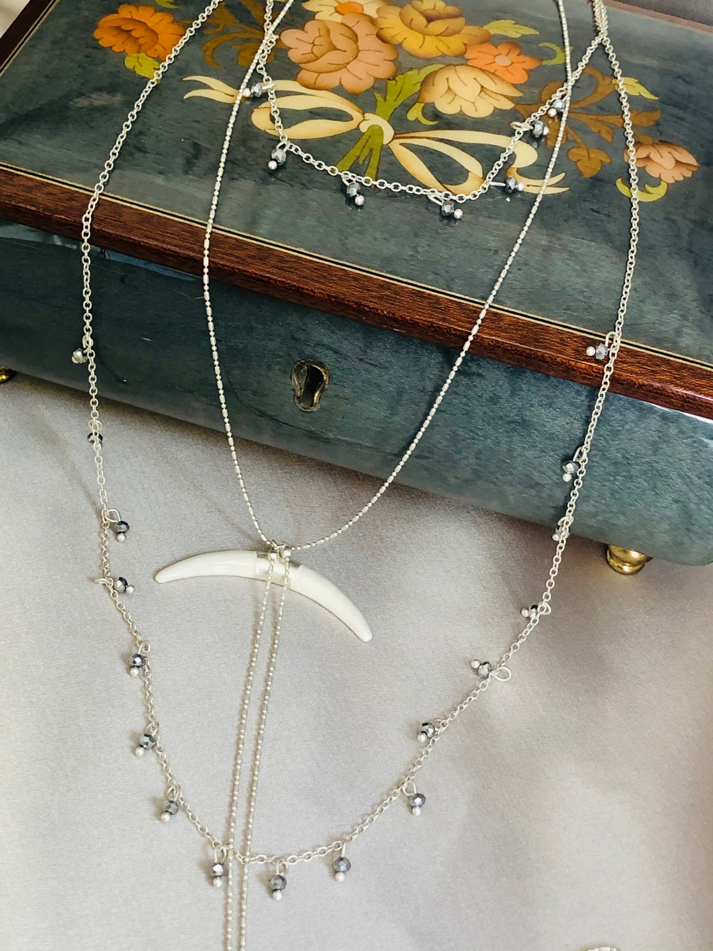 Bone Moon Necklace