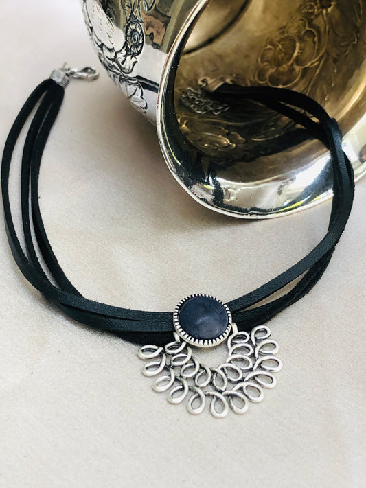 Silver Spiral Choker