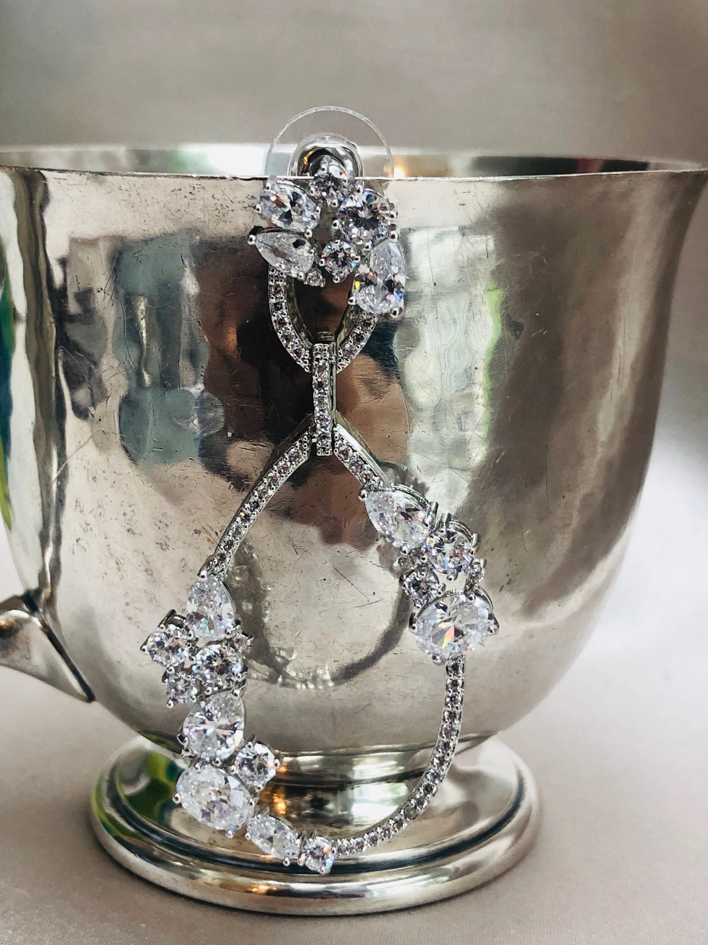 Diamond Adorned Hoops