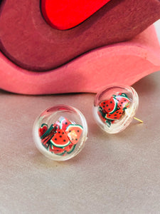 Bowl of Watermelon Earrings