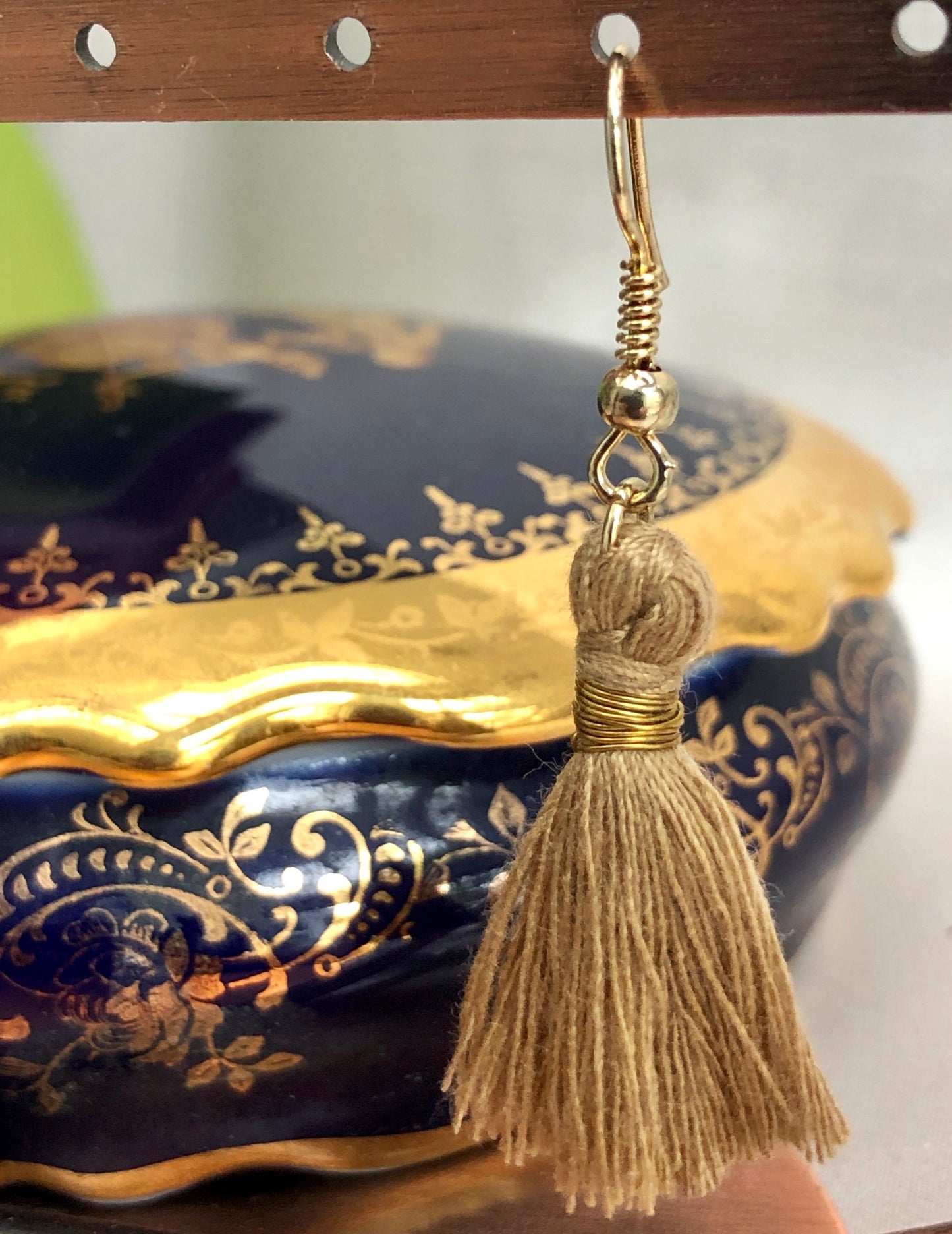 Caramel Tassel Earrings