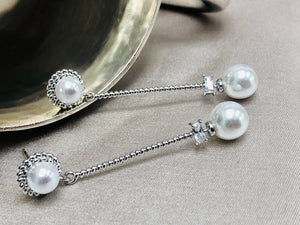 Connected Pearl Earrings